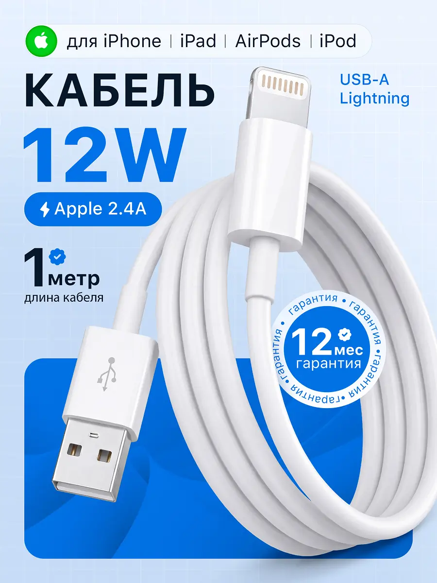 Дизайн инфографики кабель Apple 1
