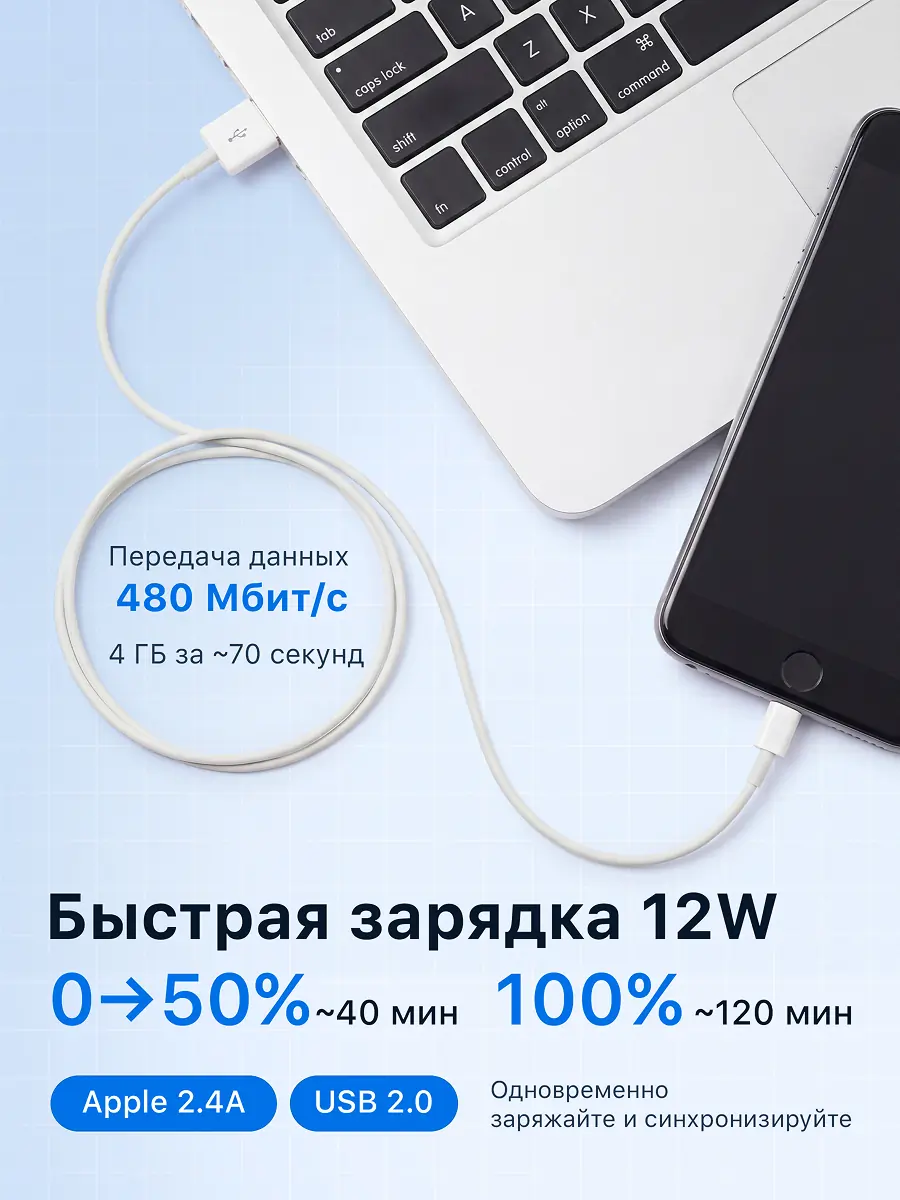 Дизайн инфографики кабель Apple 4