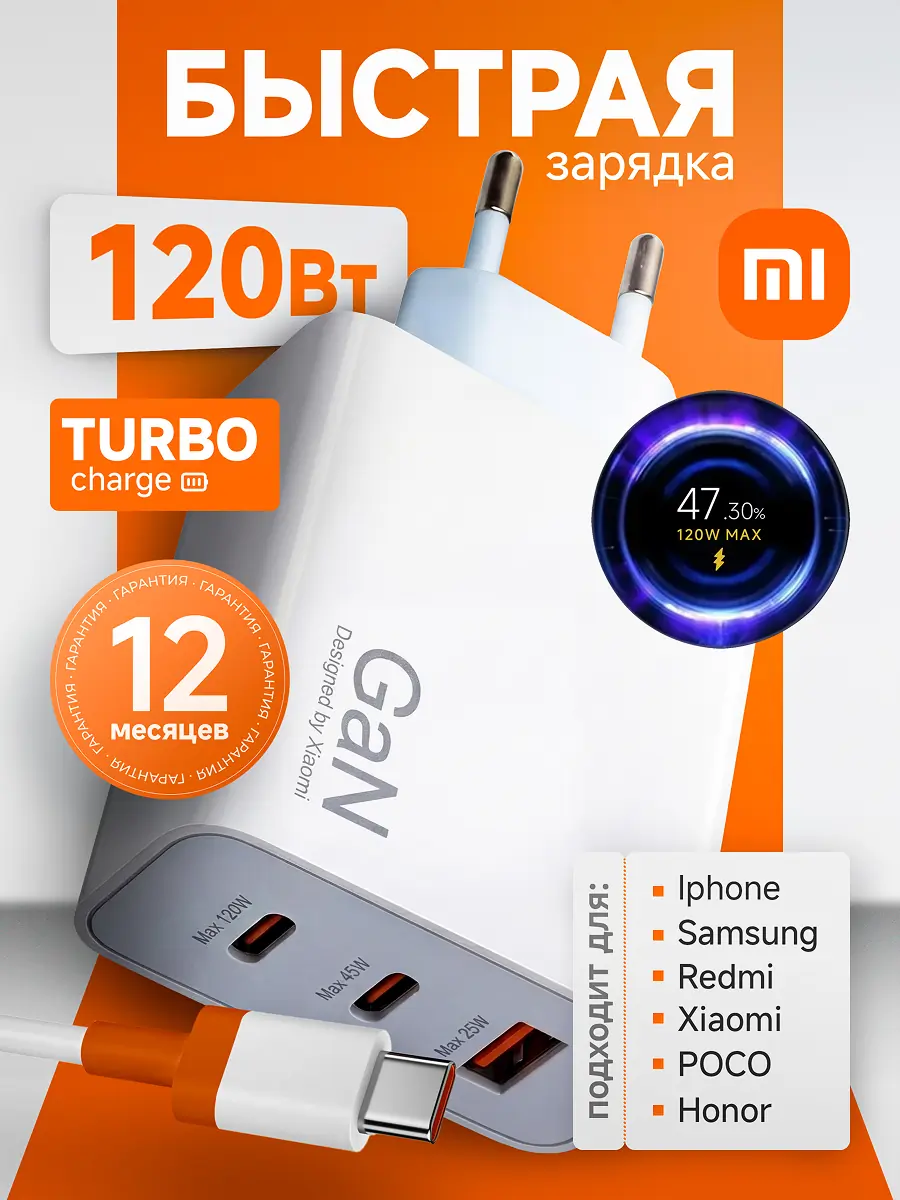 Дизайн инфографики зарядные устройства Xiaomi 12