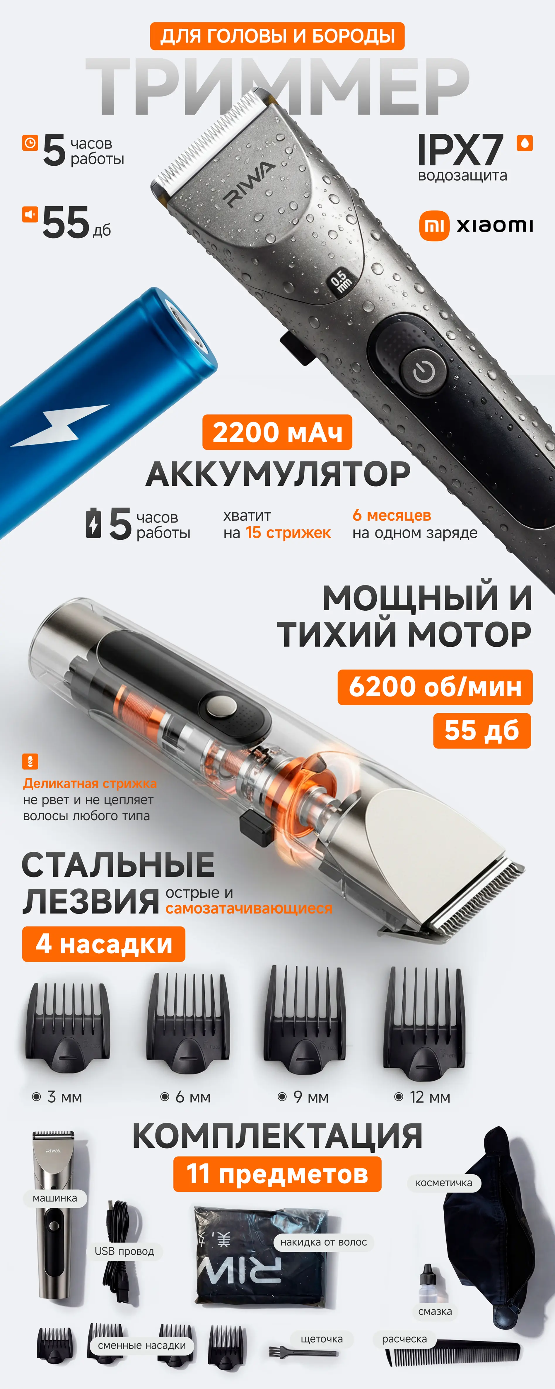 Rich-контент для триммера Xiaomi 1